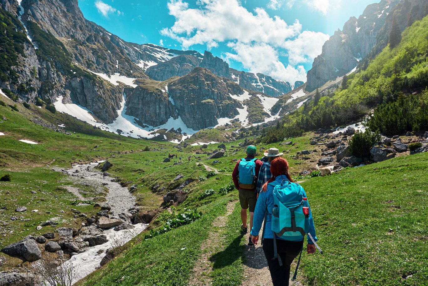 hikers in adventure trip